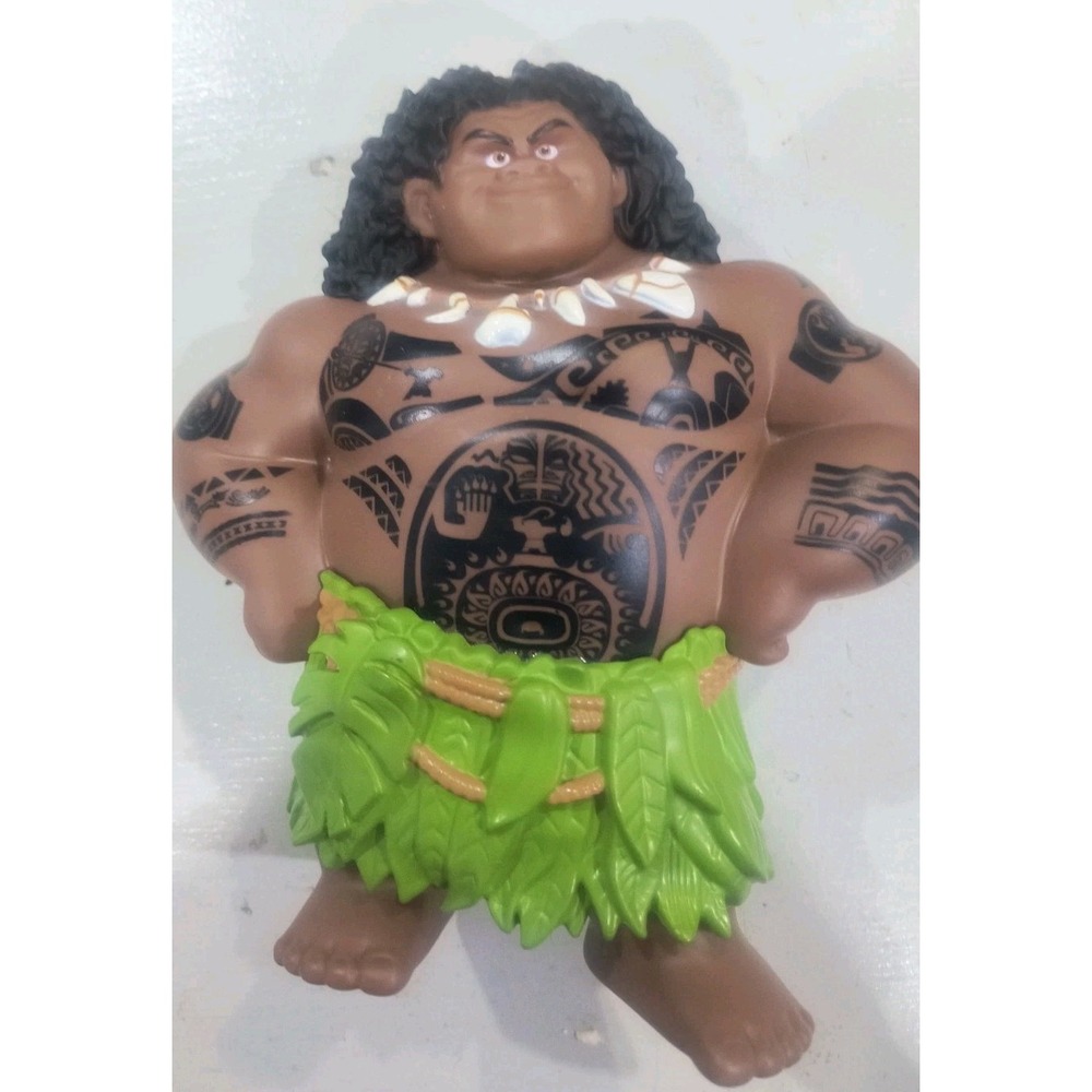 Disney Moana Mega Maui 8" Action Figure Doll Hard Plastic Toy Kids Original